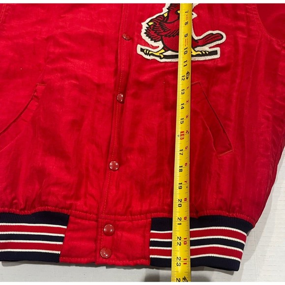 VINTAGE Starter MLB St. Louis Cardinals 80/90s Bomber Old Logo Jacket Coat Small - Picture 6 of 11